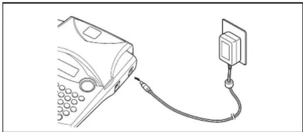 BROTHER Ptouch PT1960 - Brancher l'adaptateur secteur : - 1