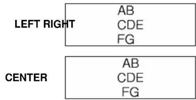 BROTHER Ptouch PT1960 - HORIZONTAL ALIGNMENT FUNCTION - 1