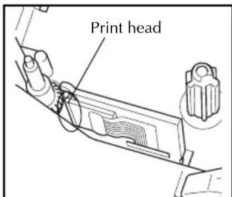 BROTHER Ptouch PT1960 - To clean the print head and rollers: - 2