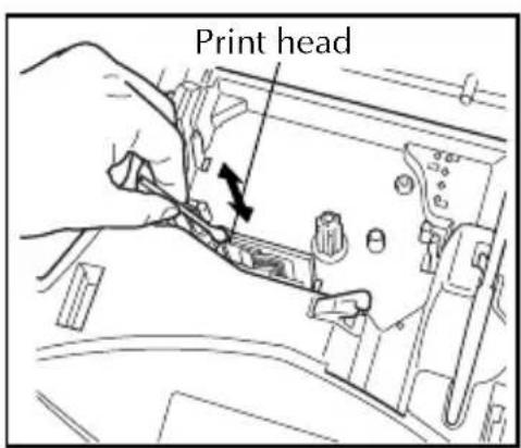 BROTHER Ptouch PT1950 - To clean the print head and rollers: - 1
