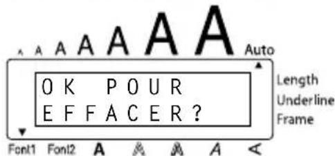 BROTHER Ptouch PT1950 - Effacer le texte enregistré sous le numéro de fichier 4 : - 3