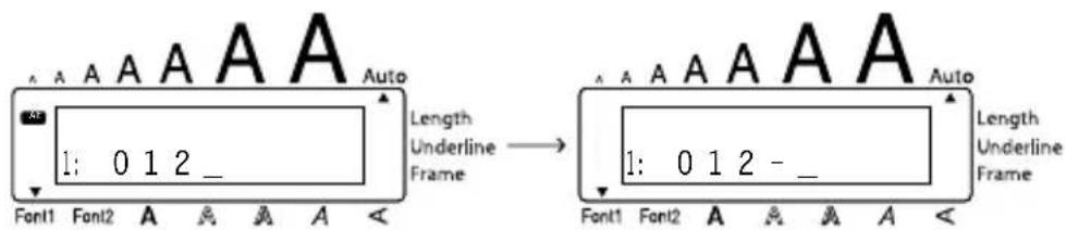BROTHER Ptouch PT1950 - EXAMPLE - 1
