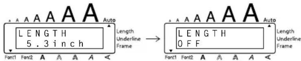 BROTHER Ptouch PT1950 - To select a label length of 5": - 1