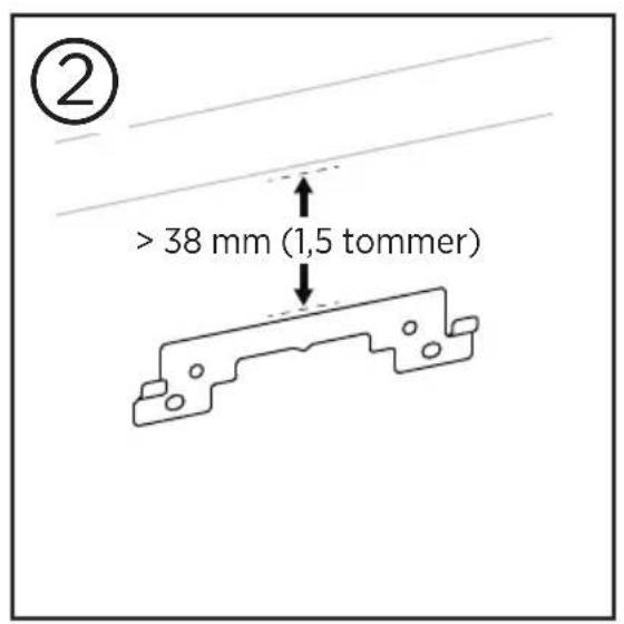 BOSE Videobar VB1 - Montering av VB1 på vegg - 2