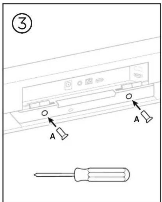 BOSE Videobar VB1 - Montaje de la VB1 en una mesa, un estante o un aparador - 4