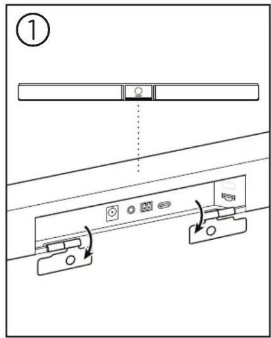 BOSE Videobar VB1 - Montage der VB1 auf einem Tisch, Sideboard oder in einem Regal - 2