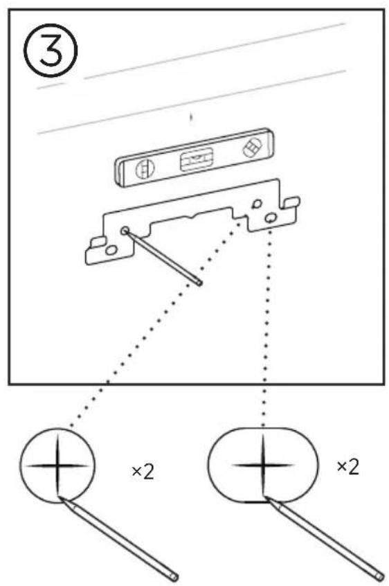 BOSE Videobar VB1 - Montering av VB1 på vegg - 3