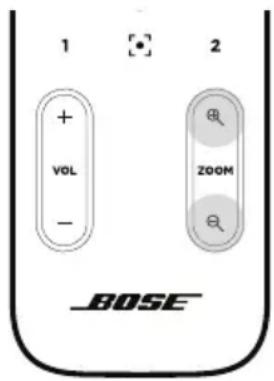 BOSE Videobar VB1 - Regulacja współczynnika powiékszenia - 1