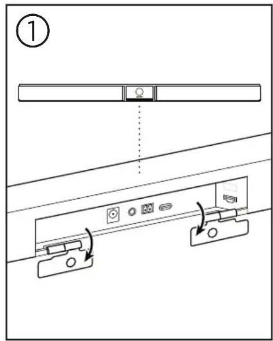 BOSE Videobar VB1 - Montage de la VB1 sur une table, une étagère ou une créédence - 2