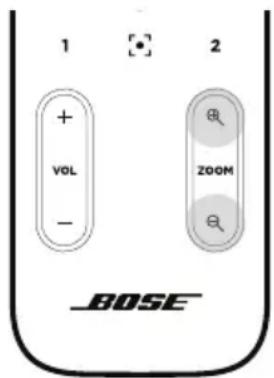 BOSE Videobar VB1 - Ajustar la relacion de zoom - 1