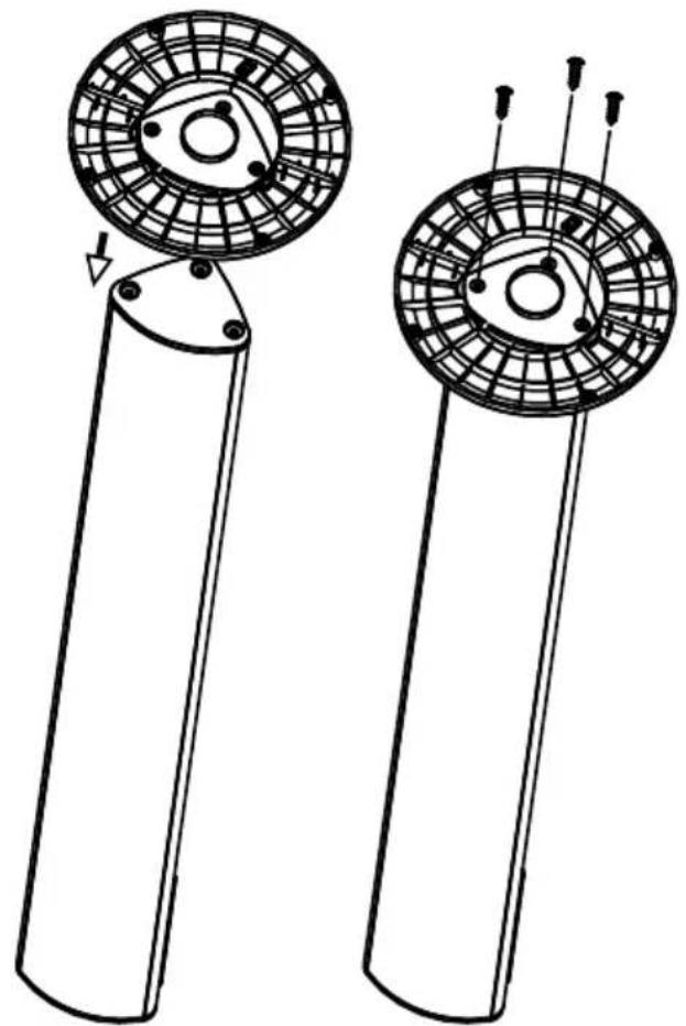 iLive ITB295B - Attacher le socle sur I'unité. - 1