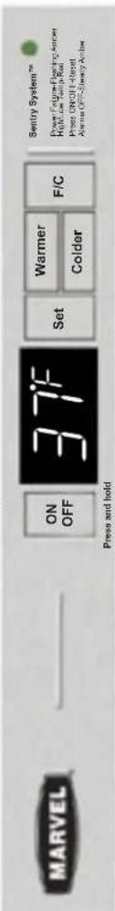 Marvel 80RDE - Sentry System™ "Troubleshooting" Function "Quick" Reference - 1