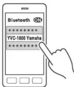 YAMAHA YVC1000 - Connecting to a smartphone or tablet via Bluetooth - 2