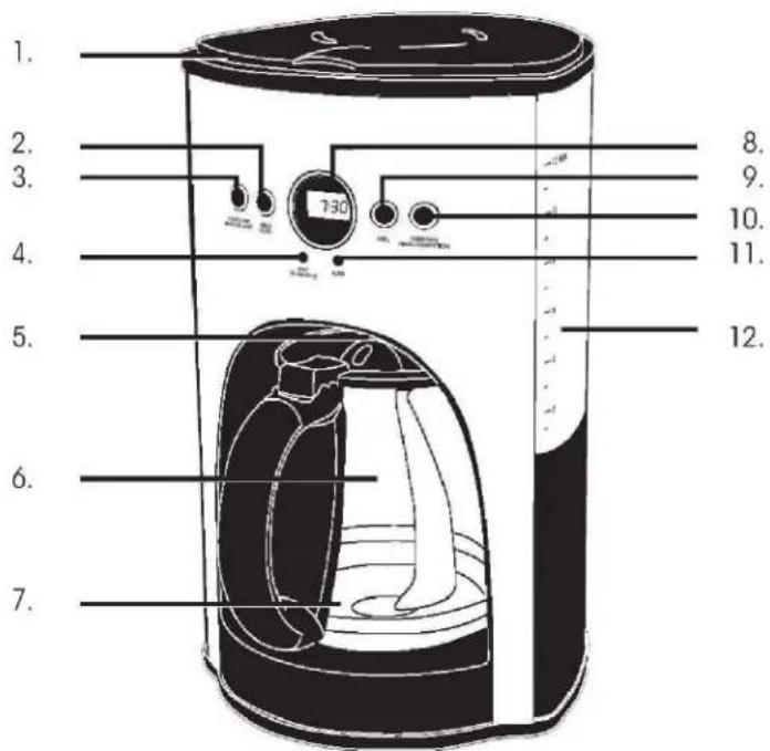 KALORIK CM 38933 SS - PART DESCRIPTION - 1