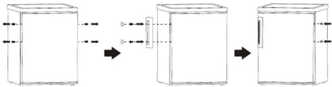 CANDY CHDS 412FWH - Αντιστροφή πόρτας - 5