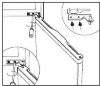 CANDY CHDS 412FWH - Inverser le sens d'ouverture de la porte - 1