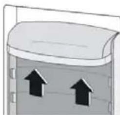 CANDY CHDS 412FWH - Positioning the door balconies - 1