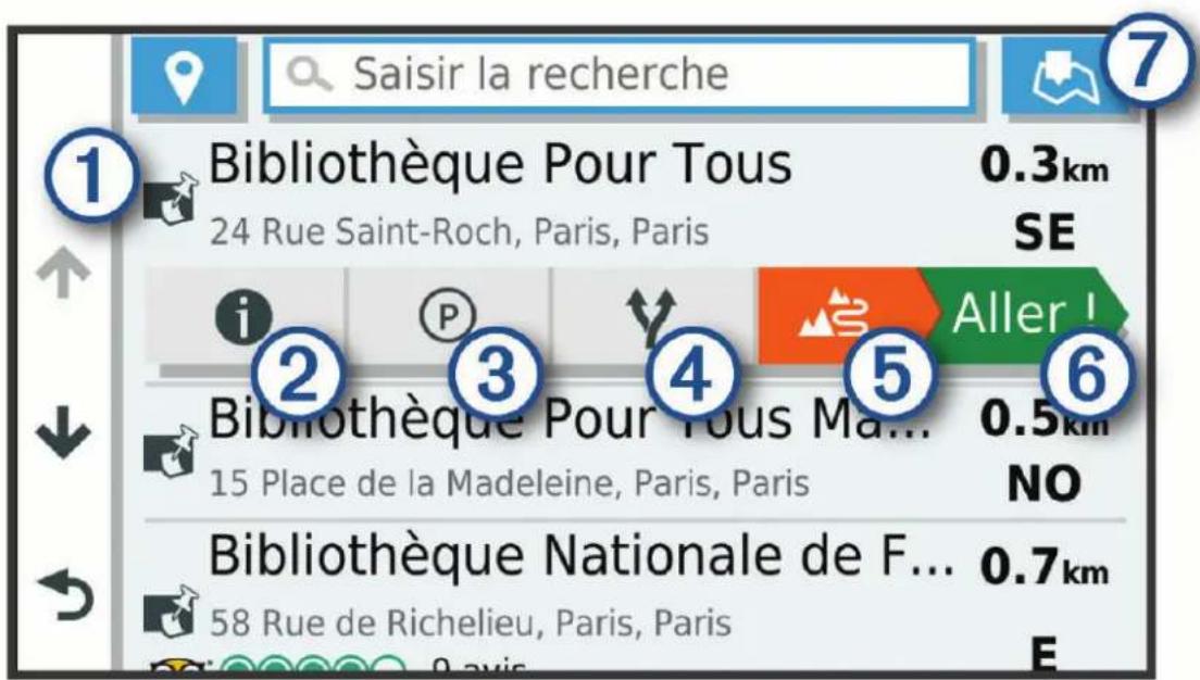 GARMIN Tread - Résultats de la recherche de position - 1
