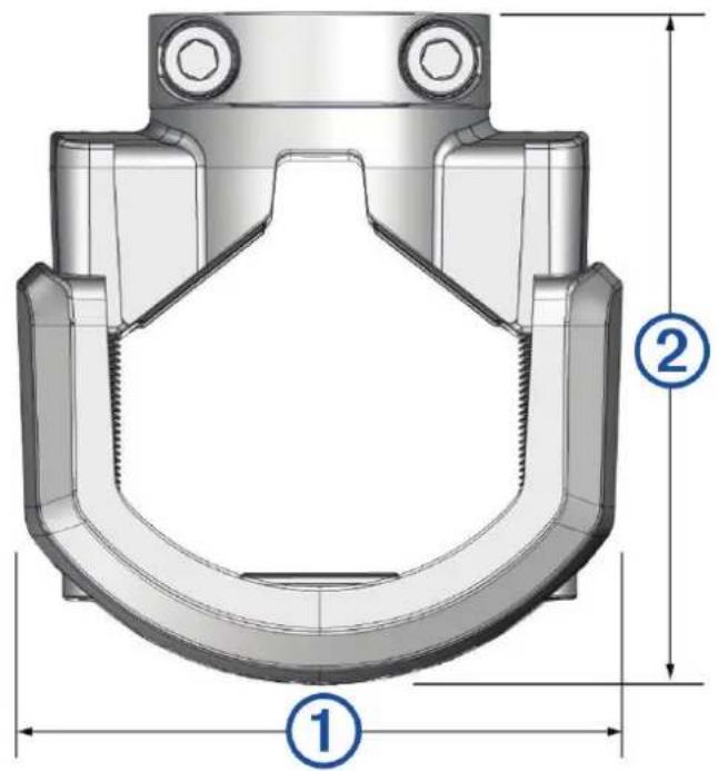 GARMIN Tread - Bracket Side Dimensions - 1