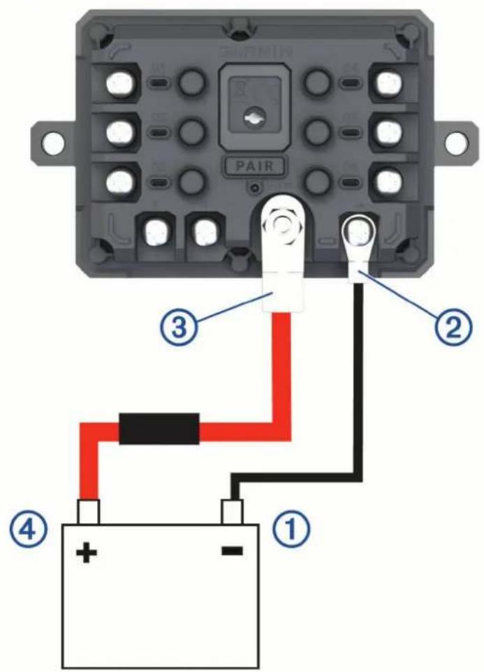 GARMIN Tread - Raccordement de l'appareil à l'alimentation du véhicule - 1