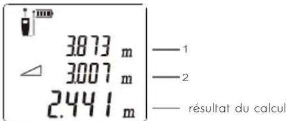 3873 m 3007 m 2441 m — 1 — 2 — résultat du calcul
