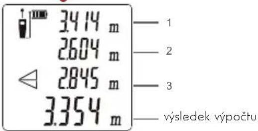 3.414 m 2.604 m 2.845 m 3.354 m — 1 — 2 — 3 — výsledek výpočtu
