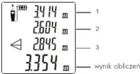3.414 m 2.604 m 2.845 m 3.354 m — 1 — 2 — 3 — wynik obliczeń