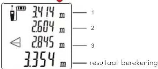 3.414 m 2.604 m 2.845 m 3.354 m — 1 — 2 — 3 — resultaat berekening