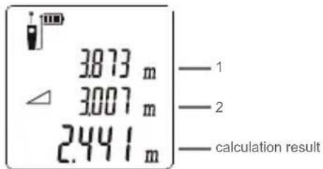 3.873 m 3.007 m 2.441 m — 1 — 2 — calculation result