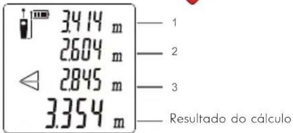 3414 m 2604 m 2845 m 3354 m — 1 — 2 — 3 — Resultado do cálculo