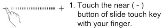 LG MS4295CIS - Example: Add the cooking time, Slide touch from left to right. - 1