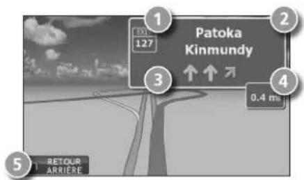 Rand McNally IntelliRoute TND 510 - Affichage des intersections - 1
