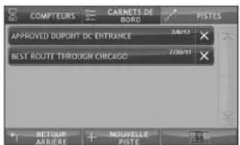 Rand McNally IntelliRoute TND 510 - Affichage des compteurs, des carnets de bord, et des pistes - 4