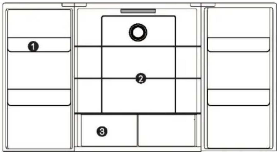 HOOVER HSF818FXK - Compartmento frigorifico - 1