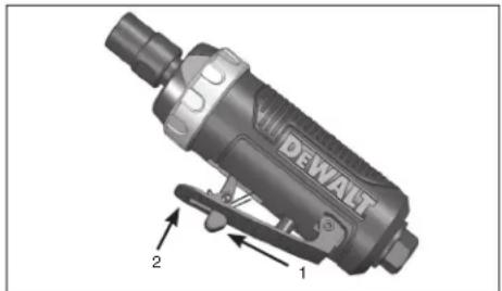 DEWALT DWMT70783 - PROCÉDURES DE FONCTIONNEMENT MISE EN MARCHE (FIG. 1, PAGE 2) - 1