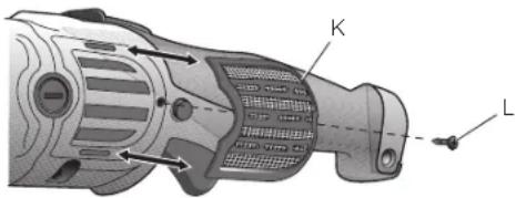 DEWALT DWP849X - Écrans anti-infiltration en laine (fig. 1, 2) - 1