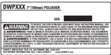 DEWALT DWP849X - GARANTIE DE REMBOURSEMENT DE 90 JOURS - 1