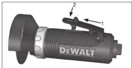 DEWALT DWMT70784 - PROCÉDURES DE FONCTIONNEMENT DEMARRAGE (FIG. 1) - 1