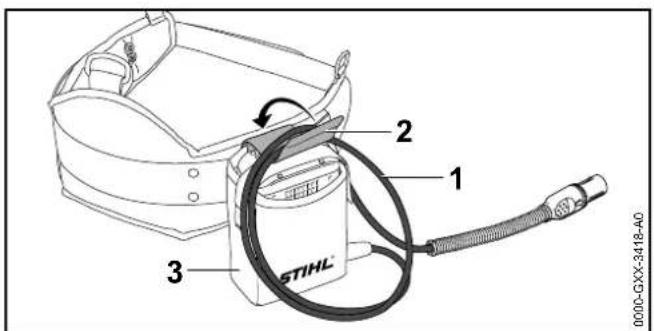 STIHL BGA 100 - Anschlussleitung einstellen - 1