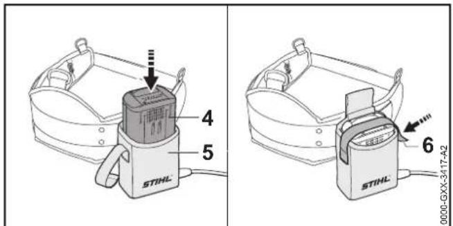 STIHL BGA 100 - "Heuptasje AP met aansluitkabel" monteren - 3