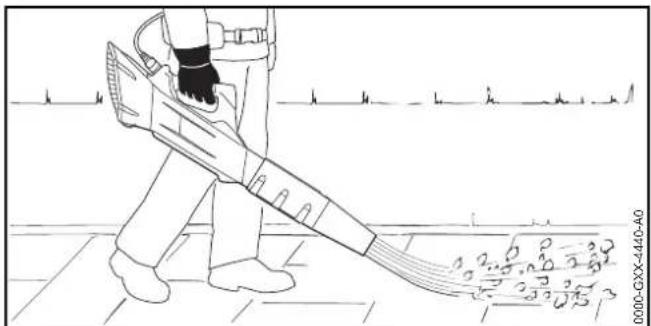 STIHL BGA 100 - Fúvás - 1