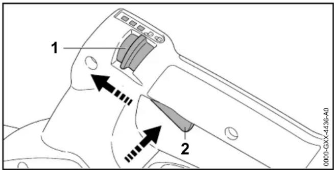 STIHL BGA 100 - Switching On - 1