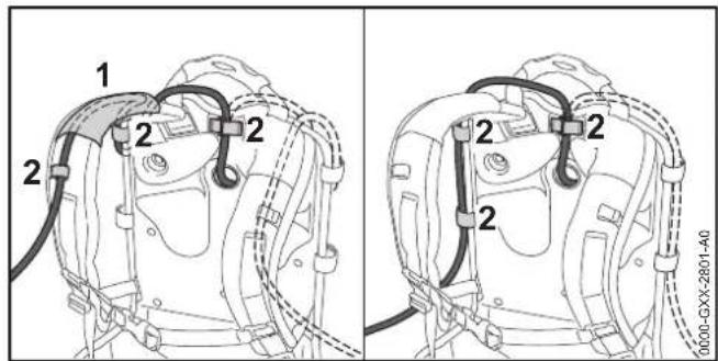 STIHL BGA 100 - Fitting and Adjusting the Connecting Cable - 1