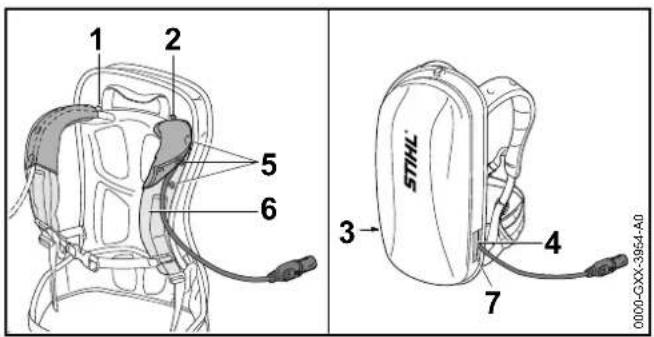 STIHL BGA 100 - Puhaltimen säätäminen käyttäjän kokoa vastaavasti - 2