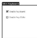 SONY Clié PEGAKB20 - Utilisation du clavier - 1