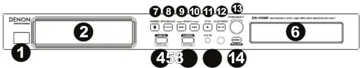 DENON DN350MP - Front Panel - 1