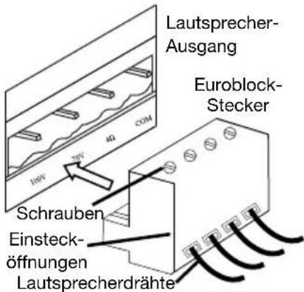 DENON DN280 - Verwendung des Euroblock-Anschlusses: - 1
