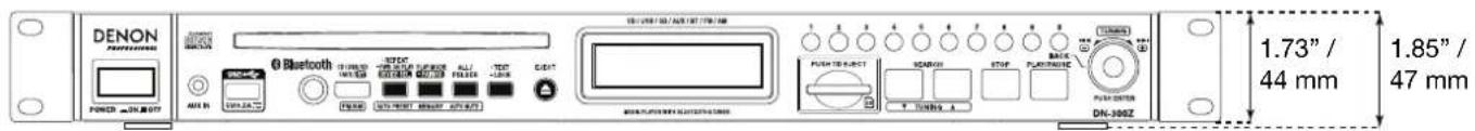 DENON DN300Z MKII - Dimensions - 2