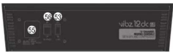 LD Systems VIBZ 12 - PRZYŁACZA, ELEMENTY OBSŁUGI I WSKAZNIKI - 2