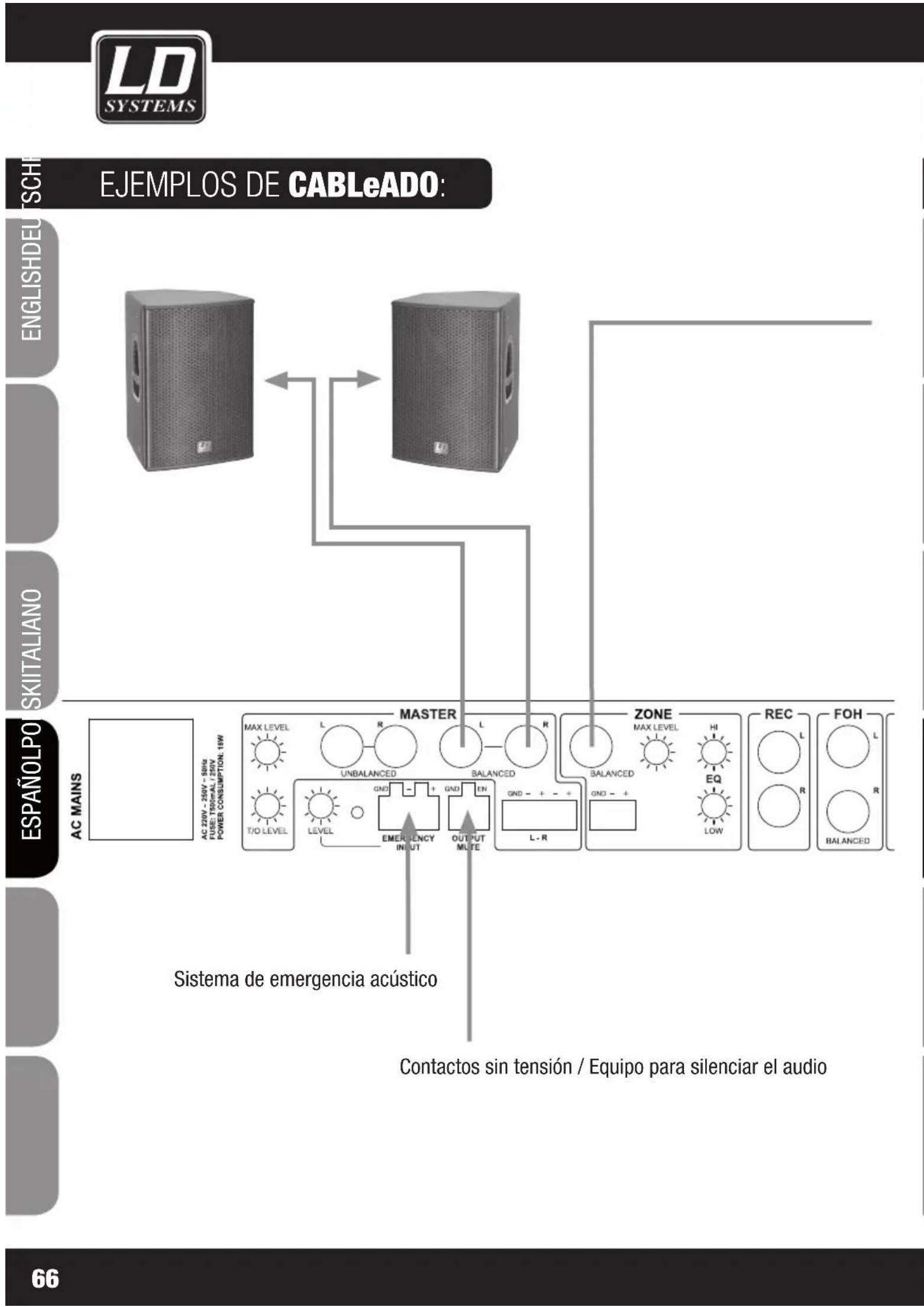LD Systems Zone 622 - USB / LINE - 1